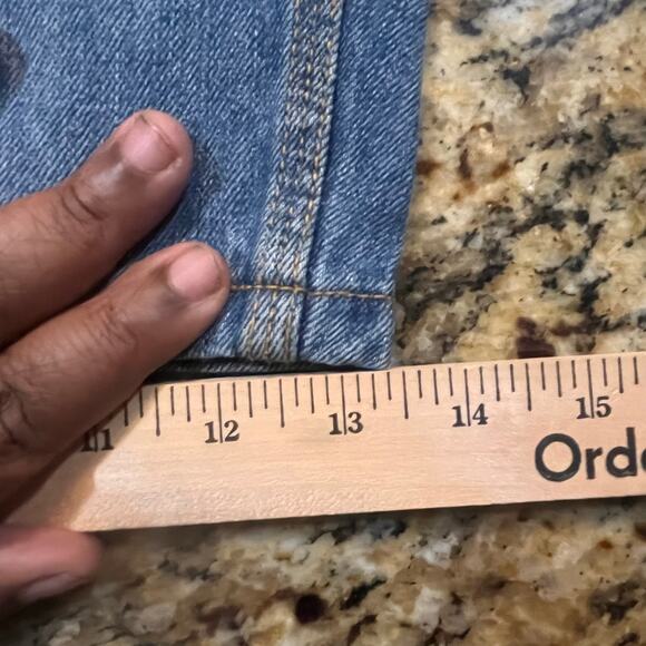 Tommy Hilfiger Women’s Plus Size 18 High Waisted Boyfriend Blue Jean Short Retro - Picture 7 of 8